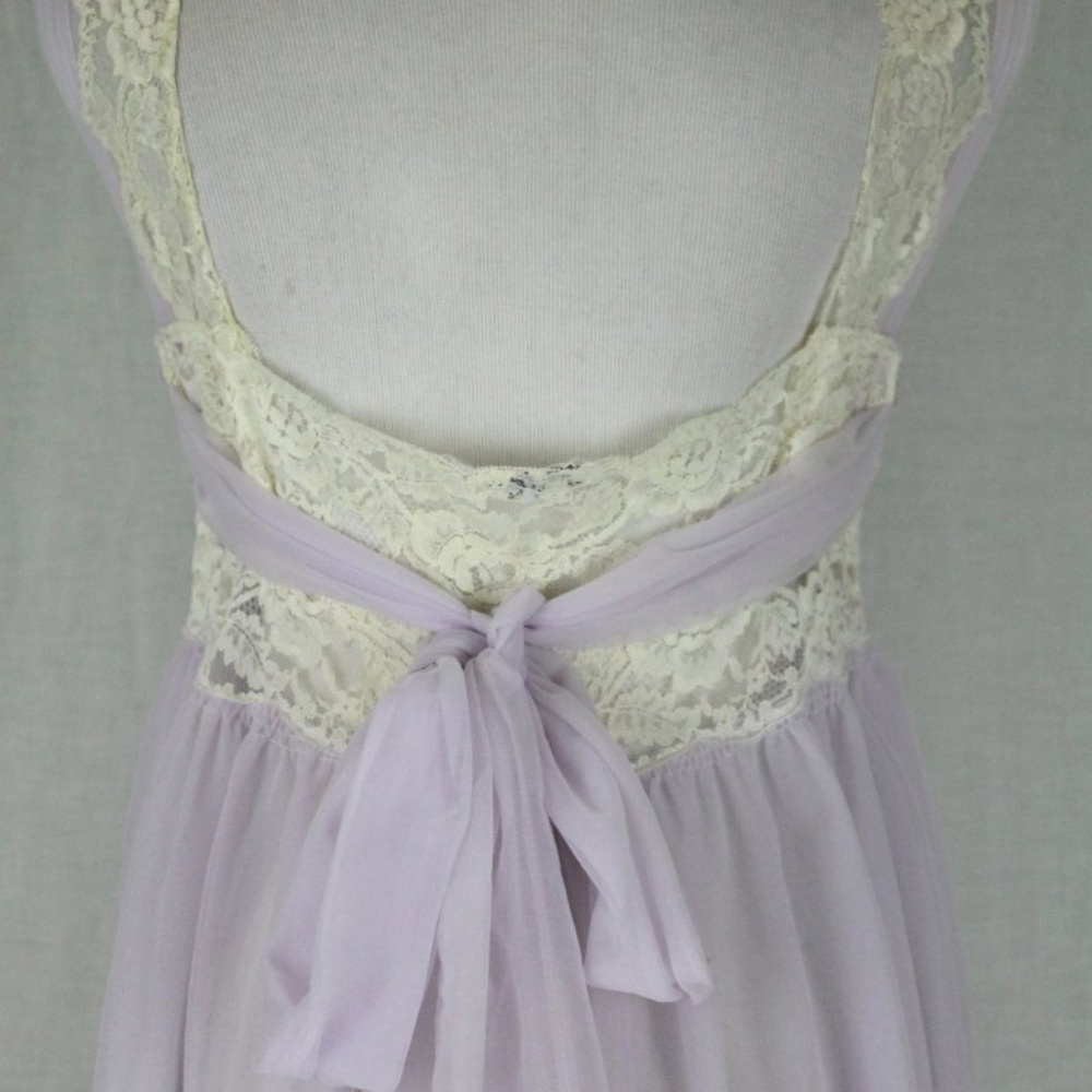 De Perrier Paris Vintage 50's Negligee Nightgown - Picture 3 of 8